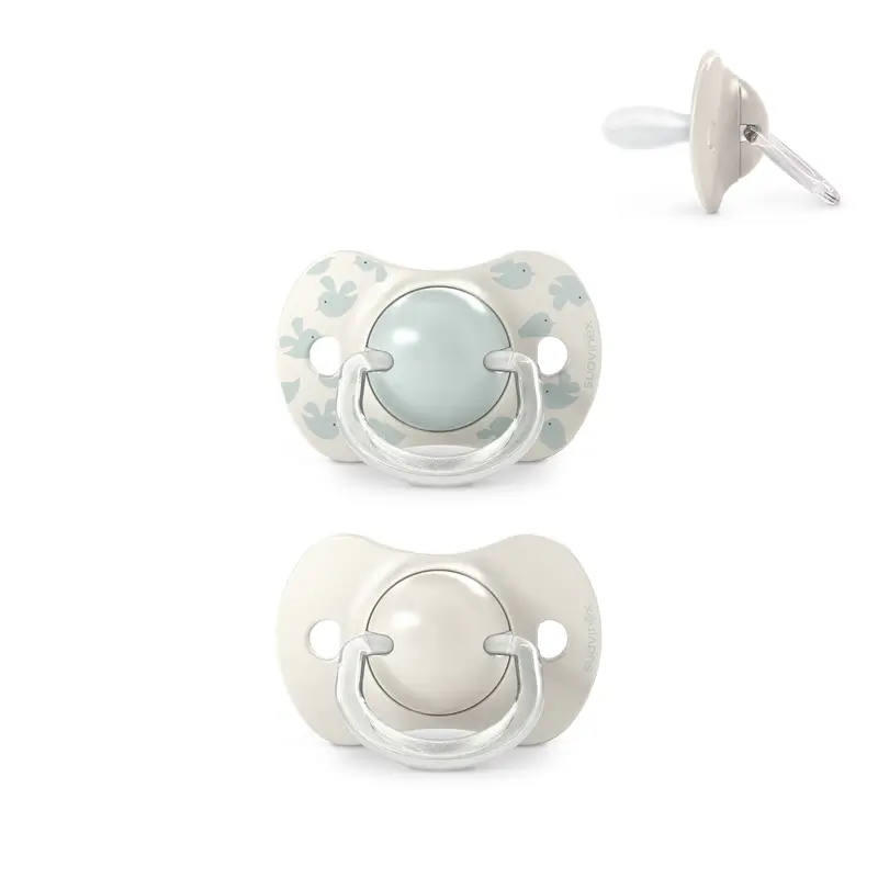 Suavinex Chupetes Tetina Sx Pro 6/18 Meses Birdies Verde, 2 unidades - Image 2