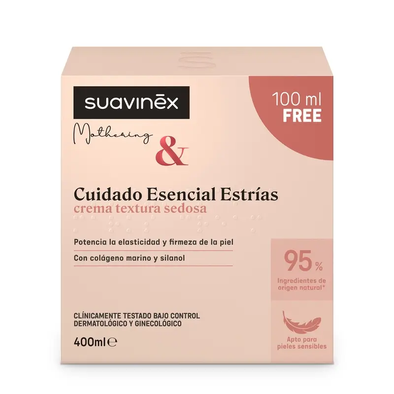 Suavinex Crema Antiestrías Embarazo, 400 Ml - Image 2