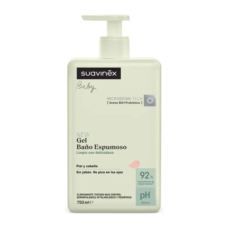 Suavinex Gel - Baño Espumoso Para Bebés, 750 Ml