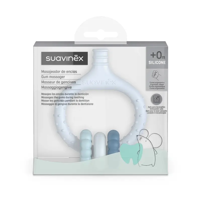 Suavinex Masajeador De Encías Para Bebés +0 Meses, Azul - Image 3