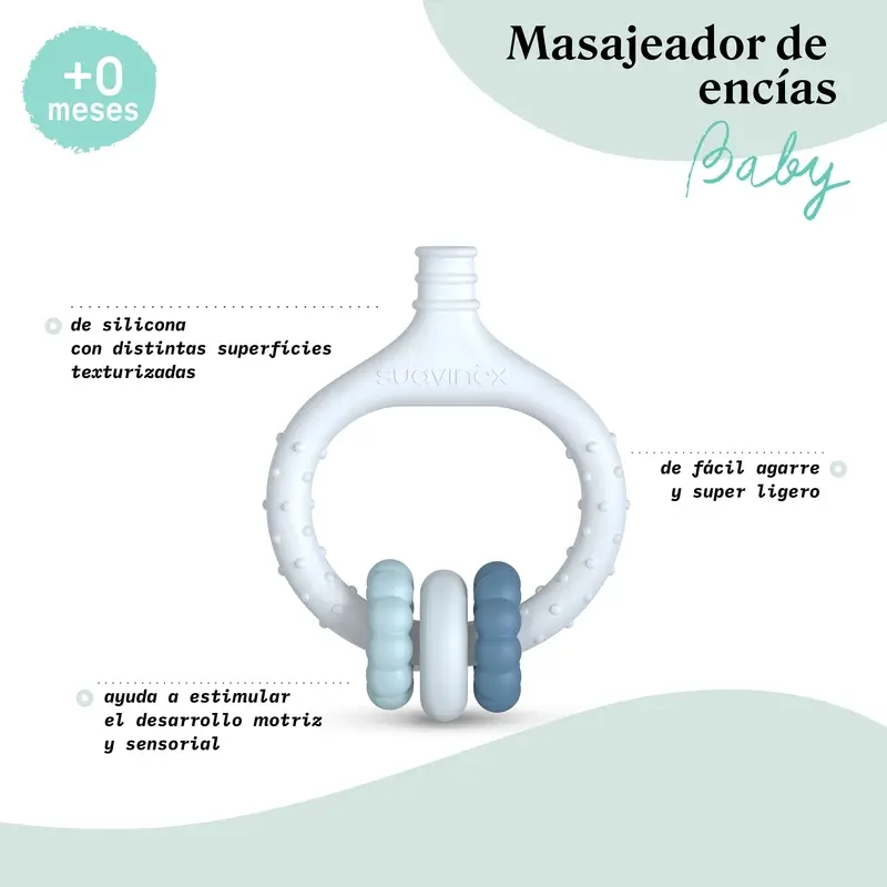 Suavinex Masajeador De Encías Para Bebés +0 Meses, Verde - Image 4
