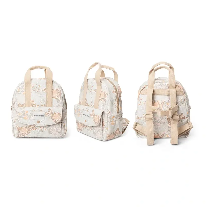 Suavinex Mochila Infantil Estampado Poetry Beige - Image 7
