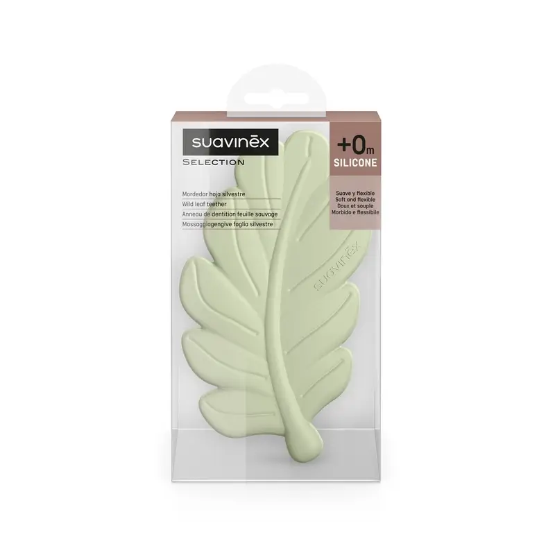 Suavinex Mordedor Silicona Hoja, Poetry Verde - Image 2