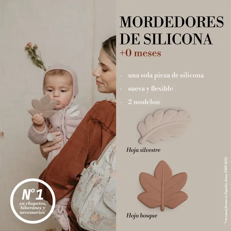 Suavinex Mordedor Silicona Hoja, Poetry Verde - Image 4