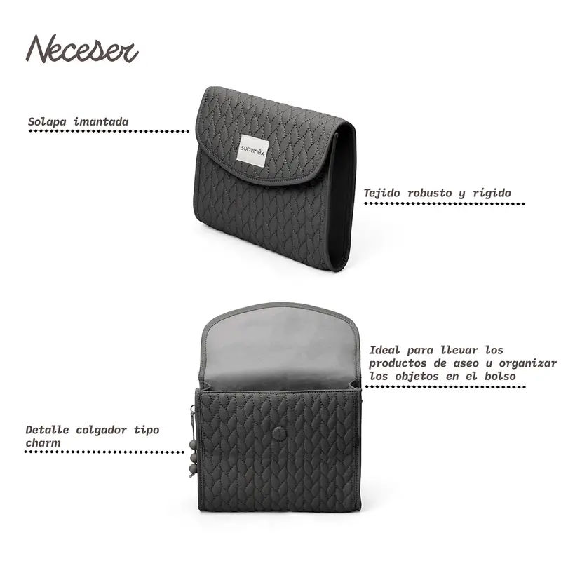 Suavinex Neceser Recién Nacido De Tela, Gris - Image 3