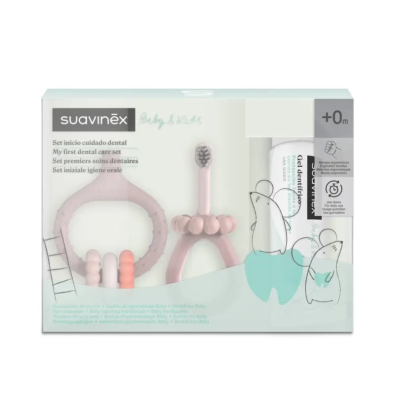 Suavinex Set Inicio Cuidado Dental +0 Meses, Rosa - Image 2