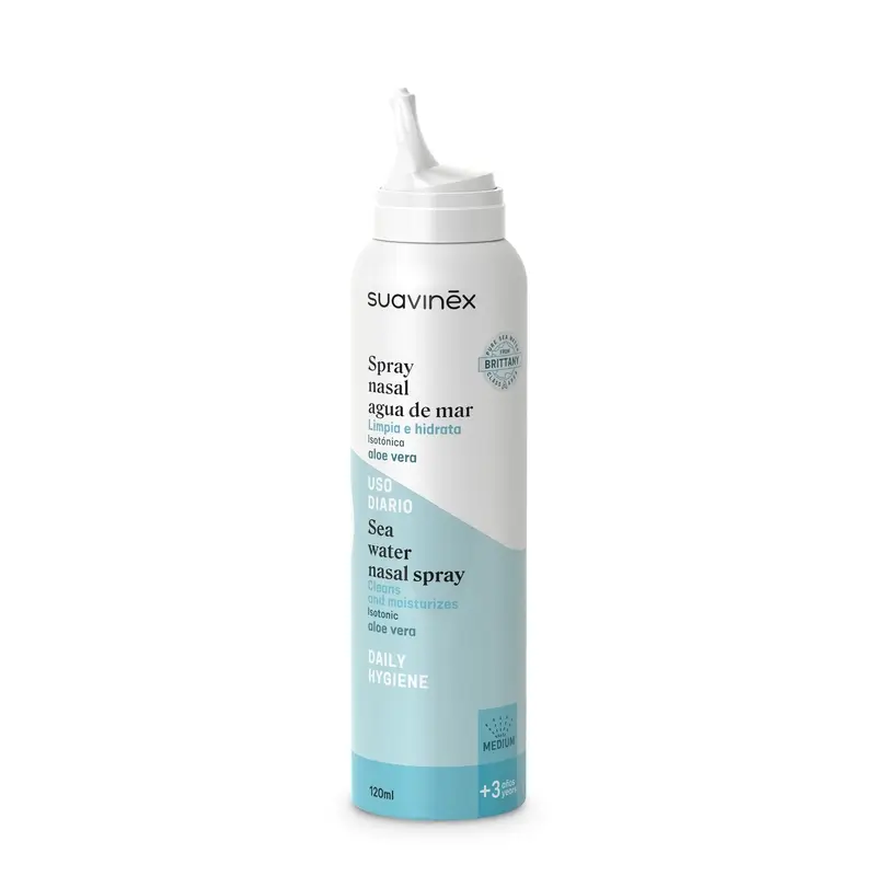 Suavinex Spray Nasal Infantil Isotónico, +3 Años, Higiene Diaria, 120 Ml - Image 2