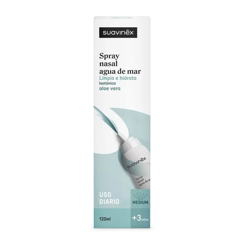 Suavinex Spray Nasal Infantil Isotónico, +3 Años, Higiene Diaria, 120 Ml - Image 3
