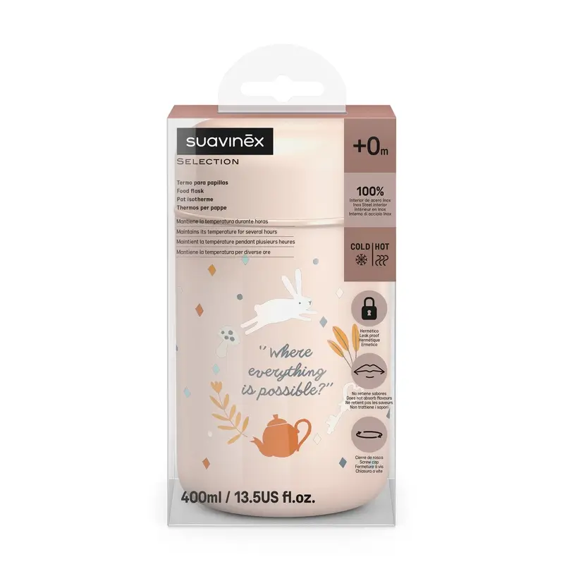 Suavinex Termo Papillero 400 Ml, Wonderland Rosa - Image 2
