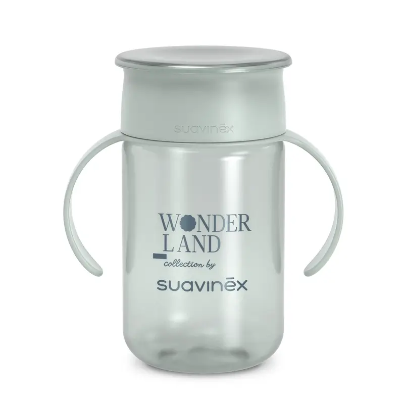 Suavinex Vaso 360 Antiderrame 340 Ml, +12 Meses, Wonderland Verde - Image 2