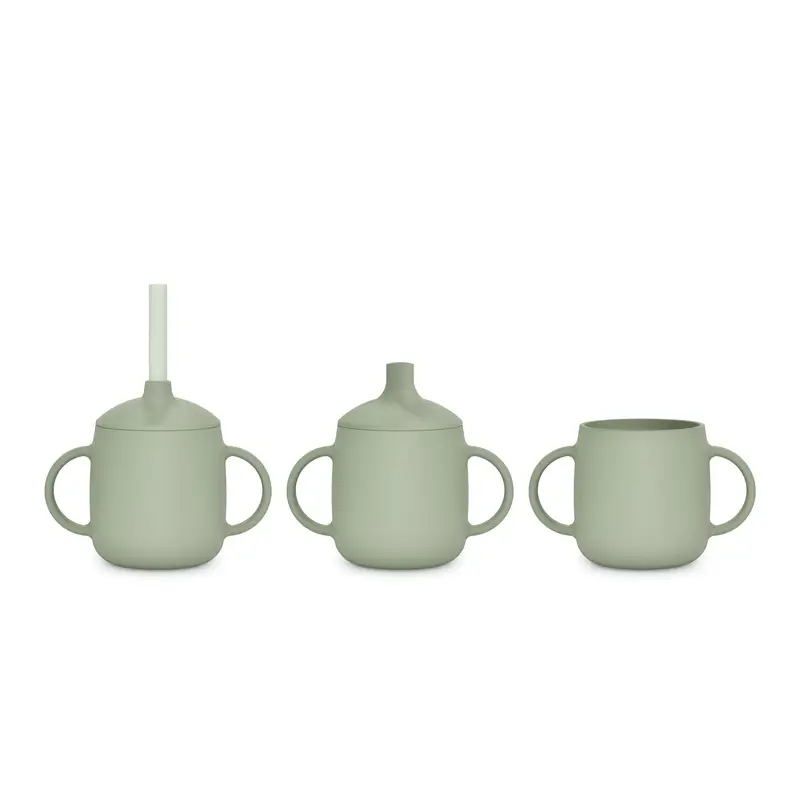 Suavinex Vaso Aprendizaje 3-En-1 De Silicona, +6 Meses, Verde - Image 3