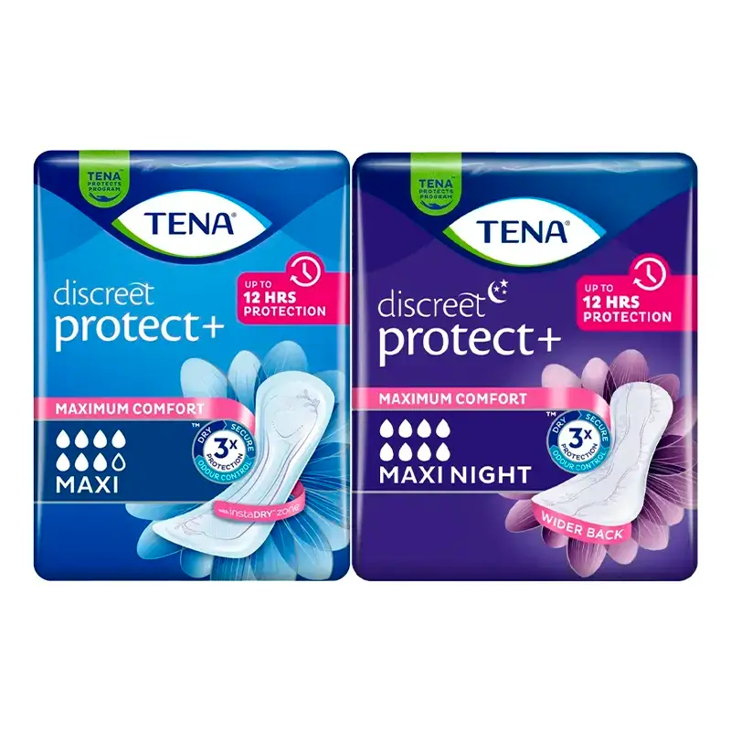 TENA Discreet Maxi 12 uds +  Maxi Night 12 uds - 12 dias
