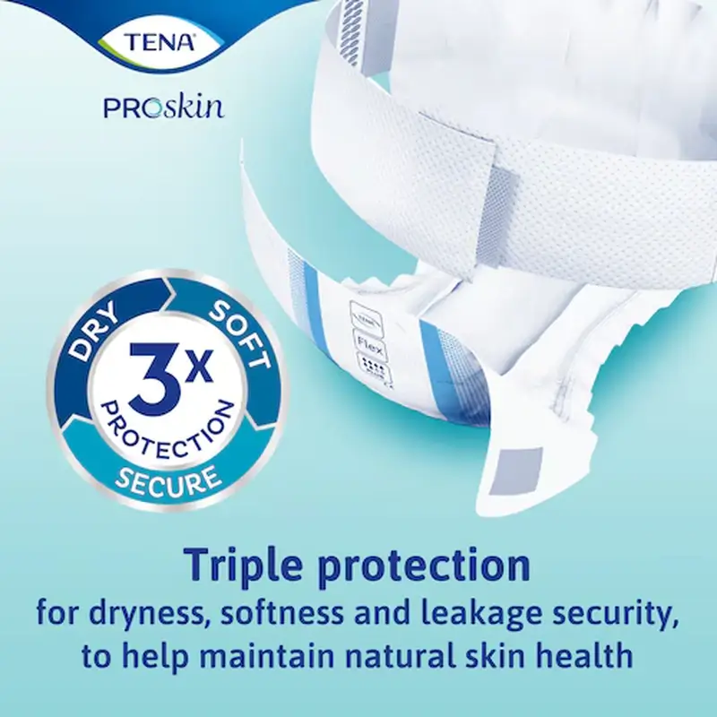Tena Flex Proskin Plus Mediano Noche , 80 unidades - Image 4