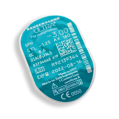 Ultra Lentillas Tóricas Mensuales , 3 unidades - +2.50, -1.75, 110, 8.6, 14.50 - Image 3