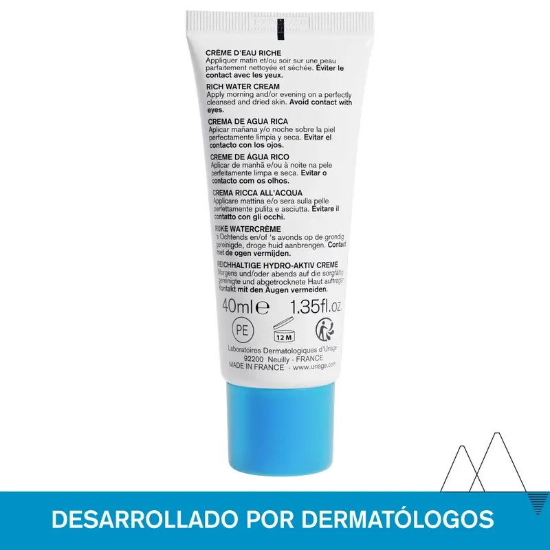 Uriage Eau Thermale Crema De Agua Rica 40Ml - Image 3