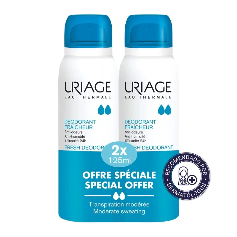 Uriage Promo Desodorante Frescor , 125 x 2 ml