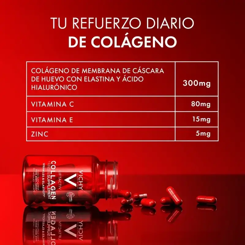 Vichy Liftactiv Colágeno Antiedad Con Vitaminas Y Minerales, 2X60 Cápsulas - Image 11