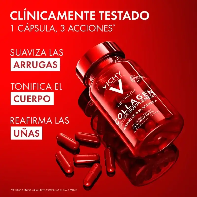 Vichy Liftactiv Colágeno Antiedad Con Vitaminas Y Minerales, 2X60 Cápsulas - Image 6