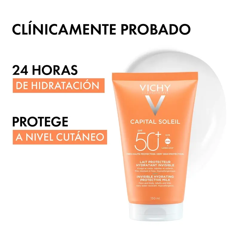 Vichy Solar Capital Soleil Leche Protectora Hidratante Spf 50+ , 150 ml - Image 2