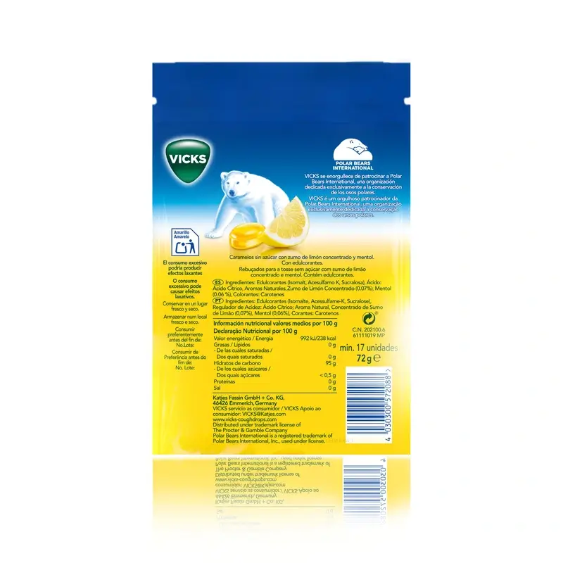 Vicks Caramelos Limón , 72 gr - Image 3