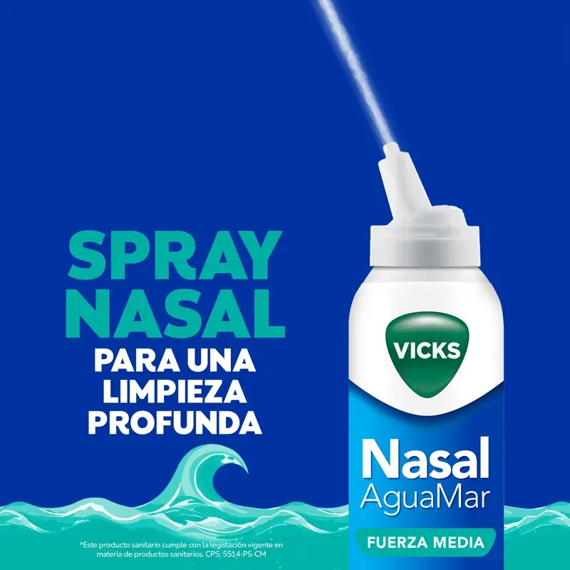 Vicks Nasal Aguamar Fuerza Media , 120 ml - Image 6
