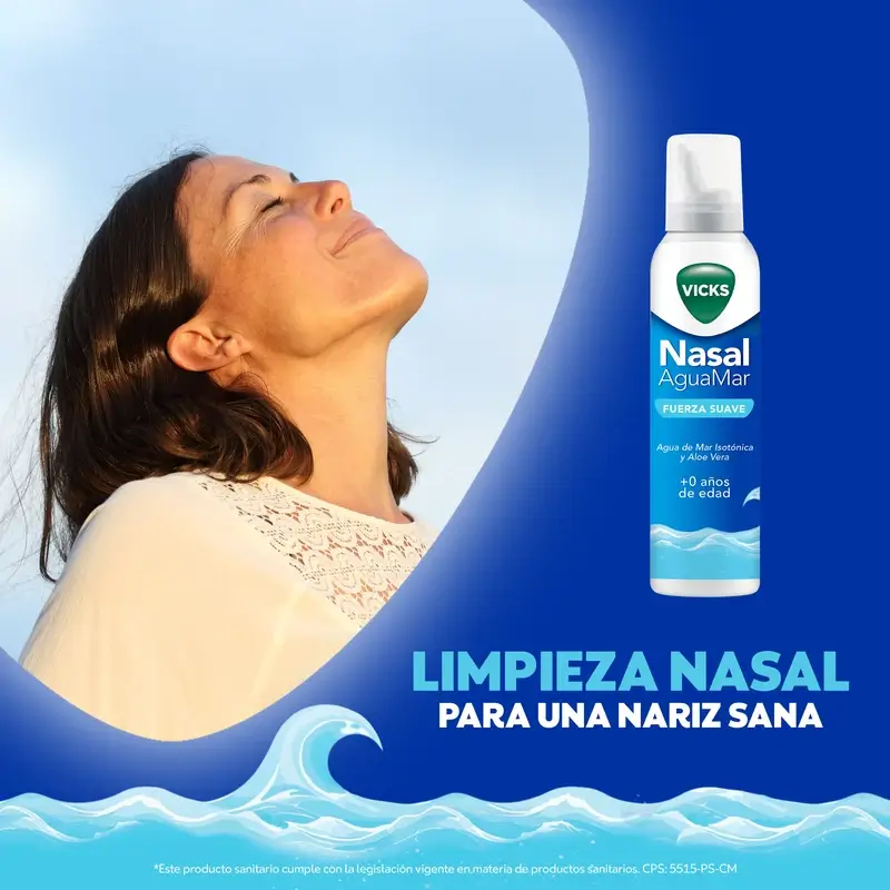 Vicks Nasal Aguamar Fuerza Suave , 120 ml - Image 4