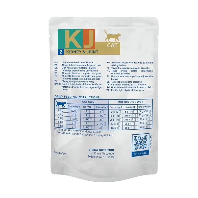 Virbac KJ2 Feline Kidney & Joint Comida Húmeda para Gatos ,12x85g - Image 3