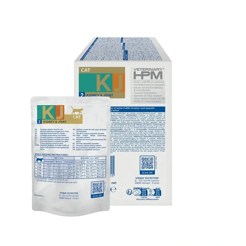 Virbac KJ2 Feline Kidney & Joint Comida Húmeda para Gatos ,12x85g - Image 4