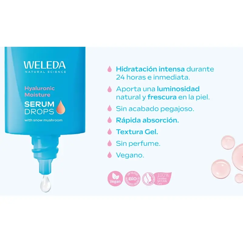 Weleda Sérum Hidratante Booster Drops Con Ácido Hialurónico, 30 ml - Image 12