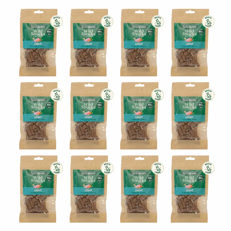 Wild Balance Wild Snack Light - Zanahora Y Chirivía , 75 gramos, Pack de 12