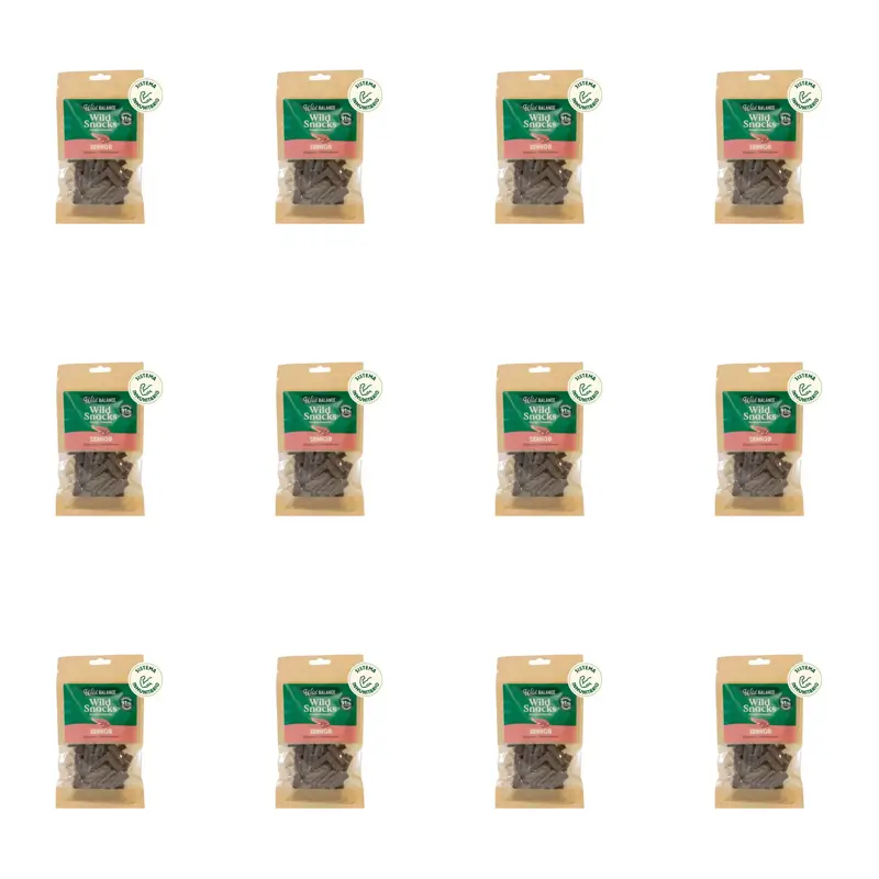 Wild Balance Wild Snack Senior - Sistema Inmunitario , 75 gramos, Pack de 12