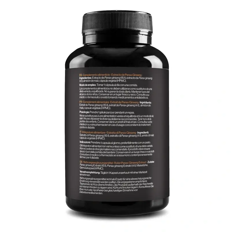 Zenement Extracto De Panax Ginseng Rojo Coreano, 120 cápsulas veganas - Image 2